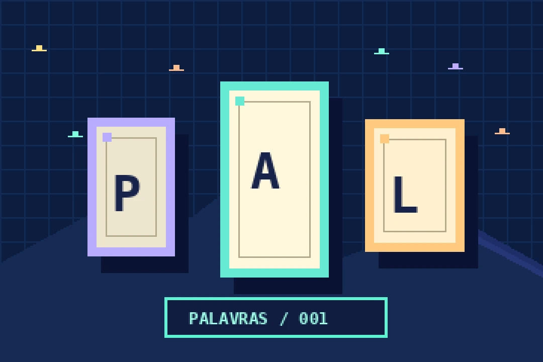 Arte ilustrativa do jogo Palavras